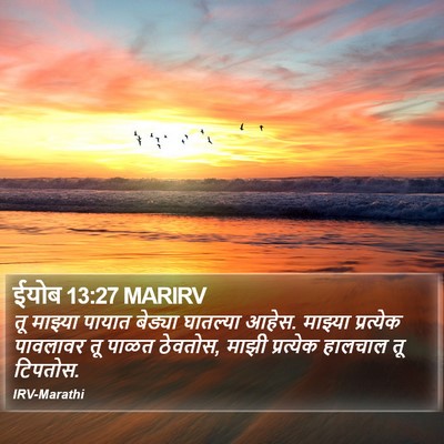 ईयोब 13:27 MARIRV Bible Verse Image