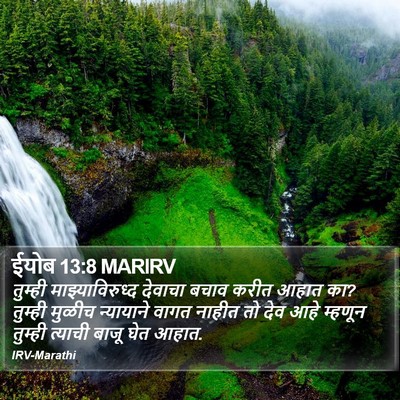 ईयोब 13:8 MARIRV Bible Verse Image