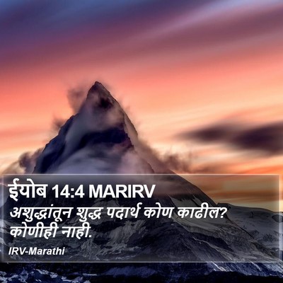 ईयोब 14:4 MARIRV Bible Verse Image