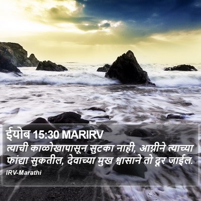 ईयोब 15:30 MARIRV Bible Verse Image
