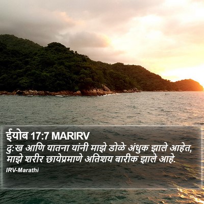 ईयोब 17:7 MARIRV Bible Verse Image