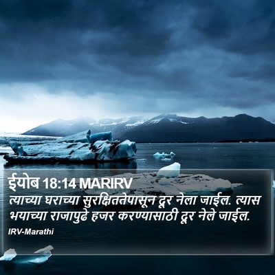ईयोब 18:14 MARIRV Bible Verse Image