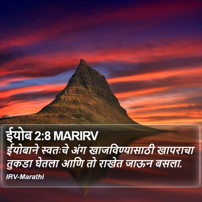 ईयोब 2:8 MARIRV Bible Verse Image