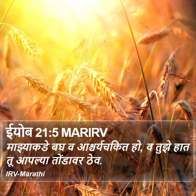 ईयोब 21:5 MARIRV Bible Verse Image