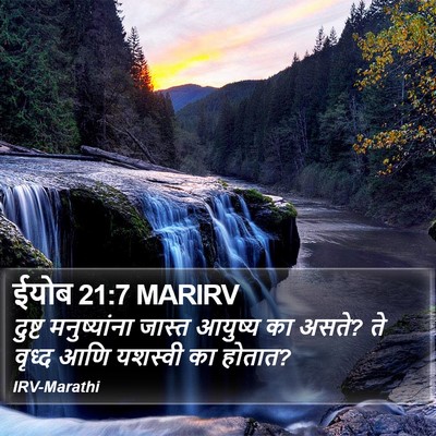ईयोब 21:7 MARIRV Bible Verse Image