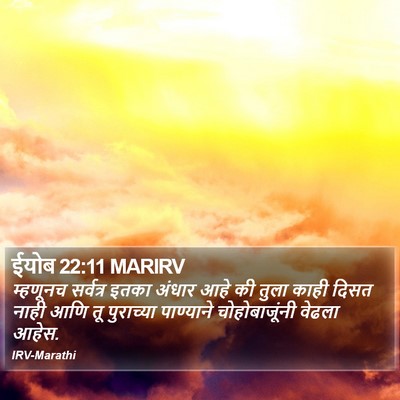 ईयोब 22:11 MARIRV Bible Verse Image