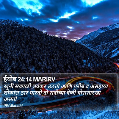 ईयोब 24:14 MARIRV Bible Verse Image