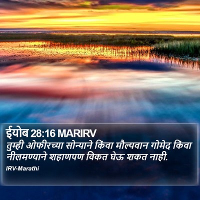 ईयोब 28:16 MARIRV Bible Verse Image