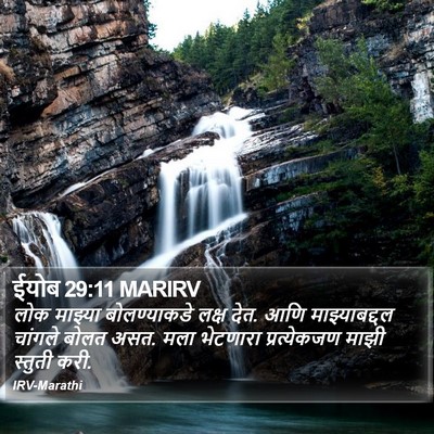 ईयोब 29:11 MARIRV Bible Verse Image