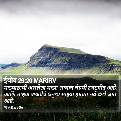 ईयोब 29:20 MARIRV Bible Verse Image
