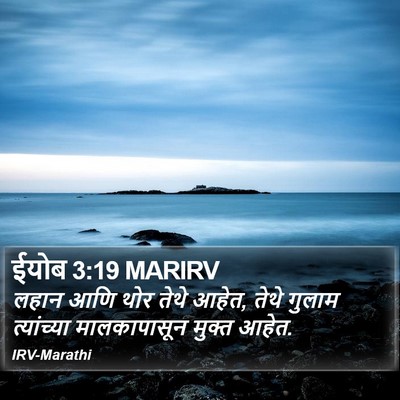 ईयोब 3:19 MARIRV Bible Verse Image