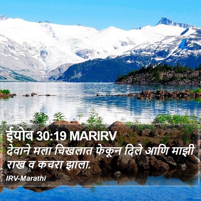ईयोब 30:19 MARIRV Bible Verse Image