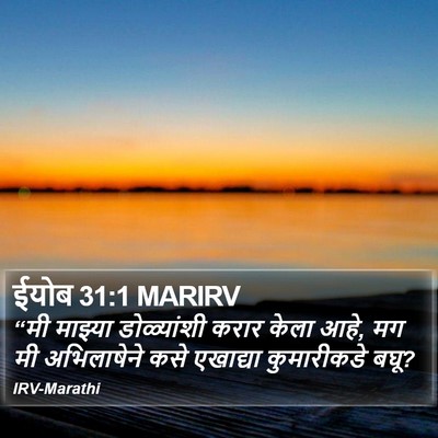 ईयोब 31:1 MARIRV Bible Verse Image