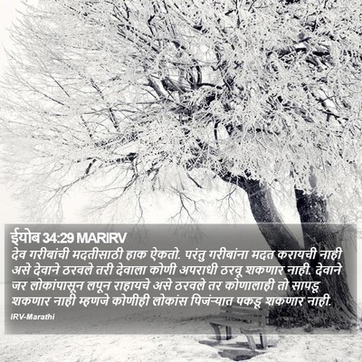 ईयोब 34:29 MARIRV Bible Verse Image