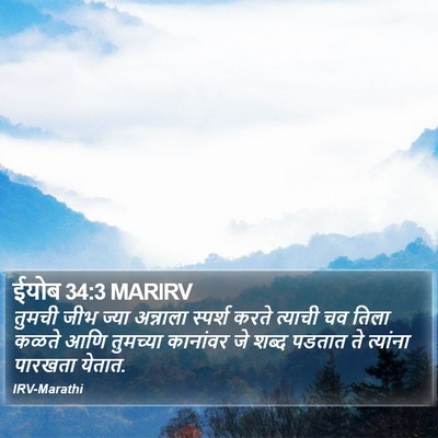 ईयोब 34:3 MARIRV Bible Verse Image