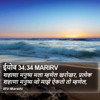 ईयोब 34:34 MARIRV Bible Verse Image