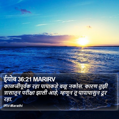ईयोब 36:21 MARIRV Bible Verse Image
