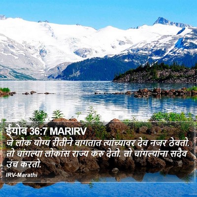 ईयोब 36:7 MARIRV Bible Verse Image