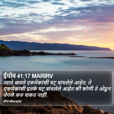 ईयोब 41:17 MARIRV Bible Verse Image