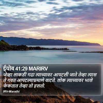 ईयोब 41:29 MARIRV Bible Verse Image