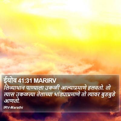 ईयोब 41:31 MARIRV Bible Verse Image