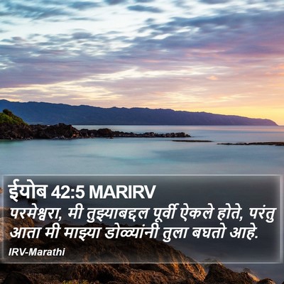 ईयोब 42:5 MARIRV Bible Verse Image