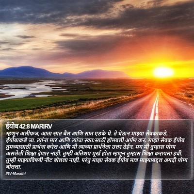 ईयोब 42:8 MARIRV Bible Verse Image