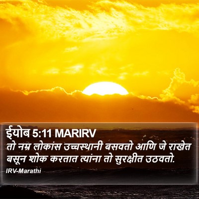 ईयोब 5:11 MARIRV Bible Verse Image