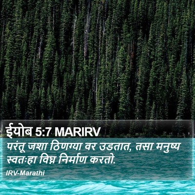 ईयोब 5:7 MARIRV Bible Verse Image