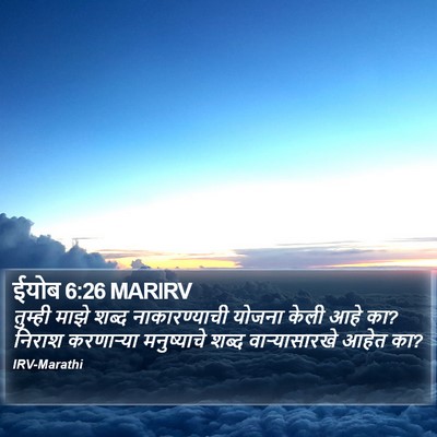 ईयोब 6:26 MARIRV Bible Verse Image