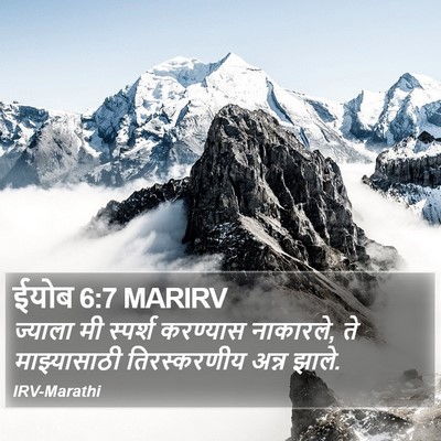 ईयोब 6:7 MARIRV Bible Verse Image