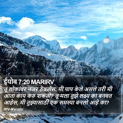 ईयोब 7:20 MARIRV Bible Verse Image