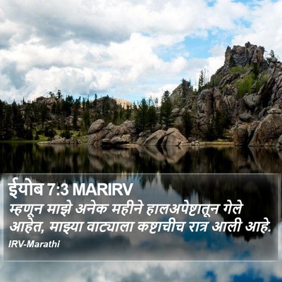 ईयोब 7:3 MARIRV Bible Verse Image