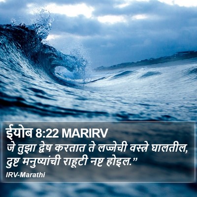 ईयोब 8:22 MARIRV Bible Verse Image