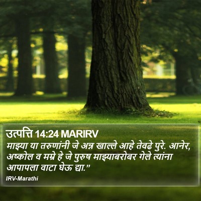 उत्पत्ति 14:24 MARIRV Bible Verse Image