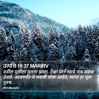 उत्पत्ति 19:37 MARIRV Bible Verse Image