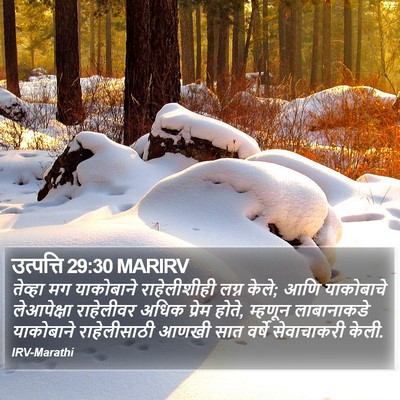 उत्पत्ति 29:30 MARIRV Bible Verse Image