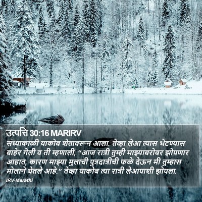 उत्पत्ति 30:16 MARIRV Bible Verse Image