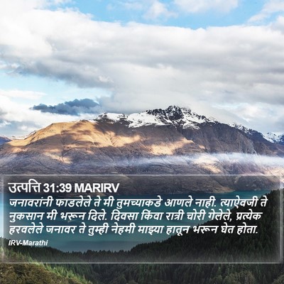 उत्पत्ति 31:39 MARIRV Bible Verse Image