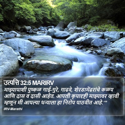 उत्पत्ति 32:5 MARIRV Bible Verse Image