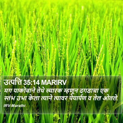 उत्पत्ति 35:14 MARIRV Bible Verse Image