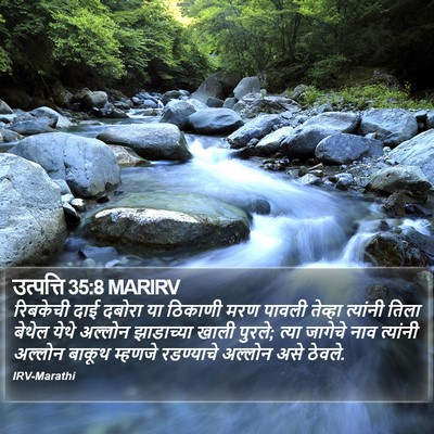 उत्पत्ति 35:8 MARIRV Bible Verse Image