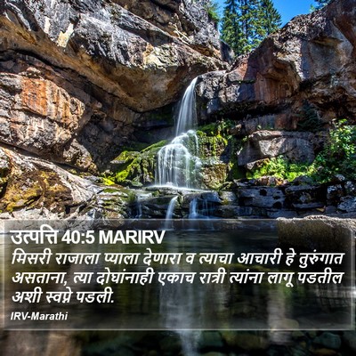उत्पत्ति 40:5 MARIRV Bible Verse Image