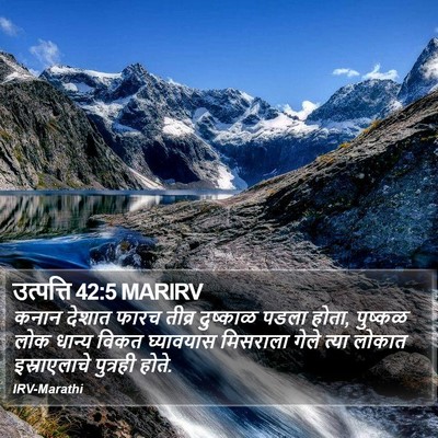 उत्पत्ति 42:5 MARIRV Bible Verse Image