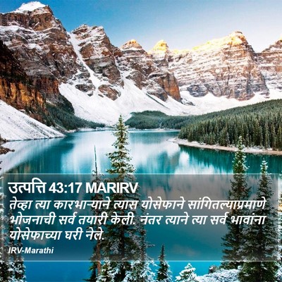 उत्पत्ति 43:17 MARIRV Bible Verse Image