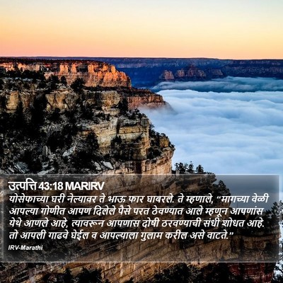 उत्पत्ति 43:18 MARIRV Bible Verse Image