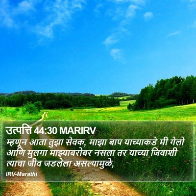उत्पत्ति 44:30 MARIRV Bible Verse Image