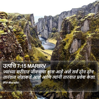उत्पत्ति 7:15 MARIRV Bible Verse Image