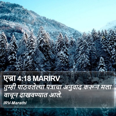 एज्रा 4:18 MARIRV Bible Verse Image