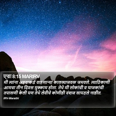 एज्रा 8:15 MARIRV Bible Verse Image